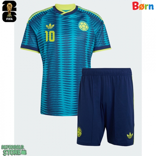 Colombia James Rodriguez #10 Replika Babytøj Udebanesæt Børn VM 2026 Kortærmet (+ Korte bukser)